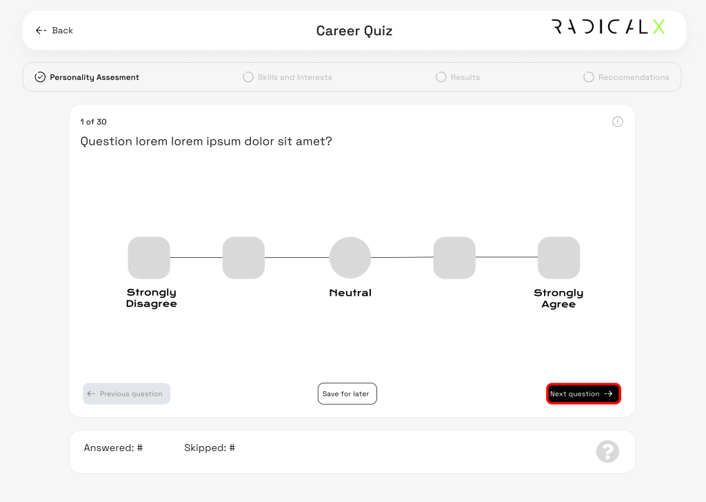 Beginning of questions - Quiz
