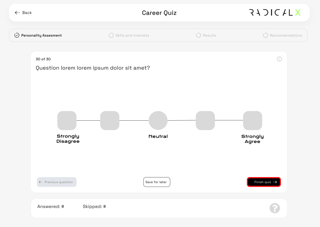 End of questions- Quiz