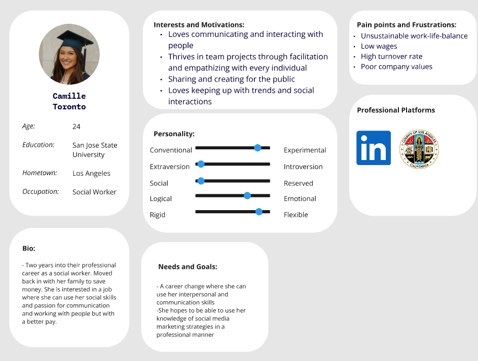 user persona Camille